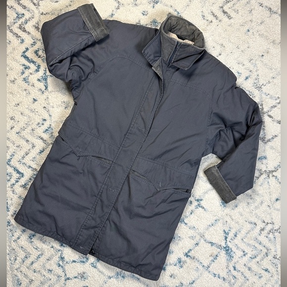 Cyclone Vintage Coat | Down/Feather filling | Quilted |  Size 6 | Dark Grey - Picture 3 of 11